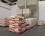 Imagen referencial. Foto tomada el 16 de junio del 2023 de sacos de arroz en bodegas de Durán.