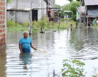 Una inundación en Salitre, Guayas, sorprendió a los habitantes en abril del 2023.