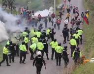 El pasado lunes hubo enfrentamientos entre los comuneros y la Policía Nacional.