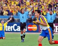 Jaime Iván Kaviedes anotaba el gol para sellar el pase de Ecuador al Mundial 2002.