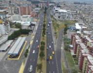 Vista de la avenida Mariscal en Quito