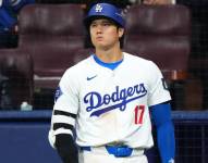 El japonés Shohei Ohtani con su nuevo equipo en la MLB, los Dodgers de Los Ángeles.