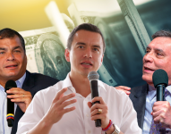 Rafael Correa, Daniel Noboa, Jamil Mahuad.