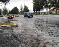 Lluvia y granizada en Quito en mayo de 2022.