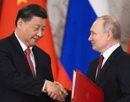 Putin y Xi en Moscú.
