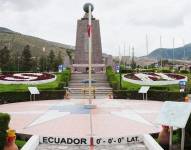 Imagen del monumento de la Mitad del Mundo, en Quito, Ecuador.