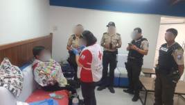 Personal de Cruz Roja y Policía Nacional atendieron la emergencia este 14 de junio de 2023.