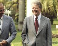 El presidente venezolano, Carlos Andrés Pérez, a la izquierda del líder estadounidense Jimmy Carter, decidió la nacionalización del petróleo.