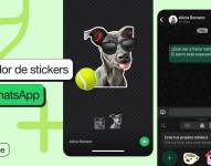 Interfaz de Meta con la nueva característica de creación de 'stickers' sin salir de la app en iOS META