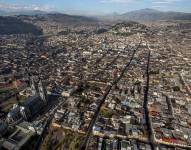 Vista aérea del centro de Quito.