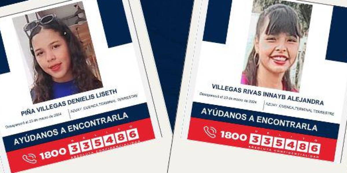 Cuenca: dos hermanas fueron reportadas como desaparecidas desde el 23 de marzo