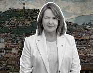 Luz Elena Coloma es candidata a la Alcaldía de Quito.