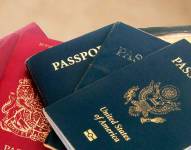 Imagen referencial de pasaportes.