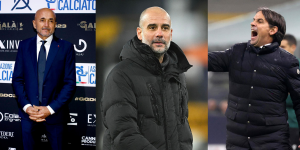 Luciano Spalletti (i), Pep Guardiola (c) y Simone Inzaghi (d) son los candidatos al mejor entrenador en los premios The Best.