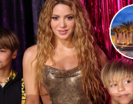 Shakira y sus hijos, Milan y Sasha.
