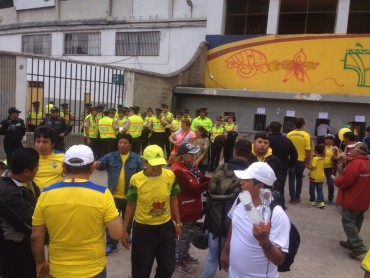 Así se vive el ambiente previo al partido Ecuador vs Bolivia