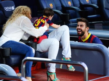 Piqué llevó su propia barra al Camp Nou