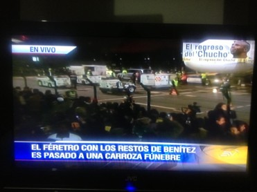 El cuerpo de Christian Benítez llegó a Quito
