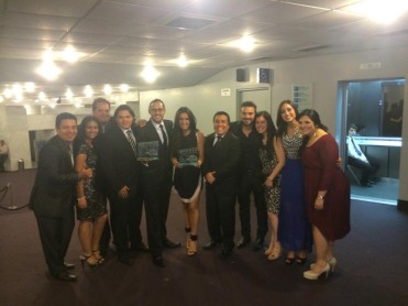 Los ganadores de Ecuavisa en la noche de los premios ITV