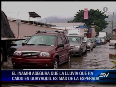 Lluvia en Guayaquil fue más de lo previsto para todo el mes de enero