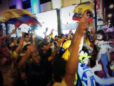 Guayaquil celebra el triunfo de Ecuador