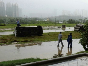 Nueve personas han muerto por el fuerte tifón en China