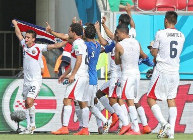 Costa Rica le gana a la poderosa Italia con un tanto a cero