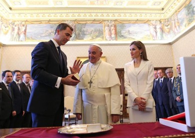 Rey Felipe VI visitó al Papa Francisco