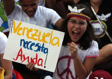 Continúan las protestas en Venezuela
