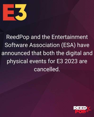 E3 es oficialmente cancelado