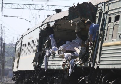 Trenes colisionaron en Moscú