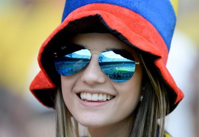 La hinchada femina también disfruta del fútbol en esta Copa del Mundo 2014