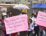 Los vecinos de Zabala de Calderón realizaron una marcha para exigir más seguridad a las autoridades.