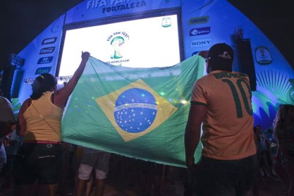 Se inauguró la Zona Fifa Fan Fest en Fortaleza Brasil