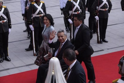 Así inició la ceremonia de cambio de mando presidencial de Lenín Moreno