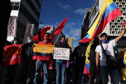Postales de las movilizaciones en Quito