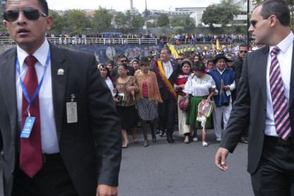 Presidente Rafael Correa hace su ingreso a la Asamblea Nacional