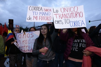 Marchas en Quito y Guayaquil por rechazo a enmiendas constitucionales