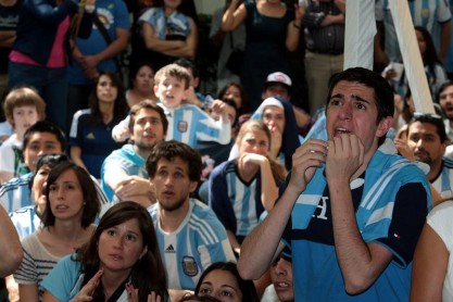 Tristeza en los hinchas argentinos que no lograron la tan ansiada Copa