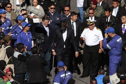 Presidente Correa participó en la reconstrucción de los hechos del 30S