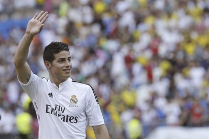 El mediocampista colombiano James Rodríguez ya pertenece al Real Madrid