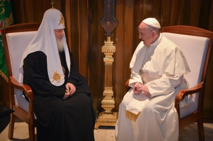 Papa Francisco se reúne con patriarca Ruso Kiril