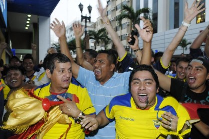 Guayaquil celebró triunfo de la Tri en las calles