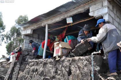 Lluvias y deslaves arrasan con casas en Tungurahua