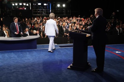 Las imágenes del debate de Trump y Clinton
