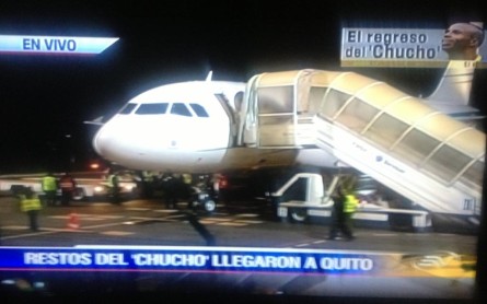 El cuerpo de Christian Benítez llegó a Quito