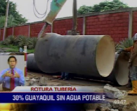 Varios sectores de Guayaquil estuvieron sin agua todo el fin de semana