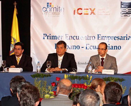 Presidente Correa invita a empresarios europeos a invertir en Ecuador