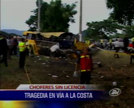 Identifican al responsable del accidente en vía Guayaquil-Salinas