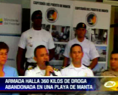 Cerca de 360 kilos de cocaína fueron encontrados en Manabí